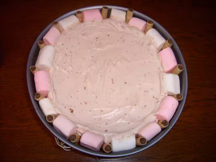 Gateau monte avec la creme