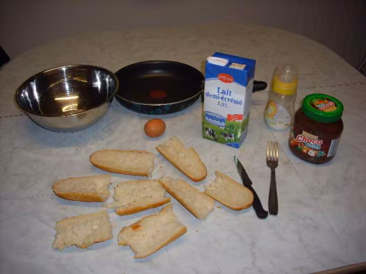Ingredients pain perdu