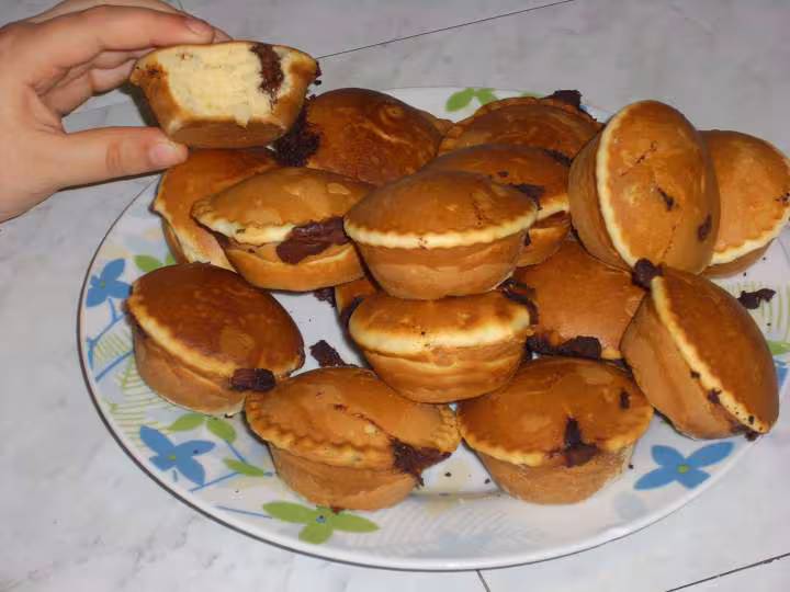Muffins avec morceaux de chocolat pm