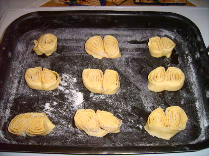 Palmiers avant cuisson