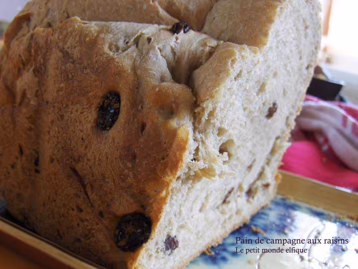 Pain complet aux raisins
