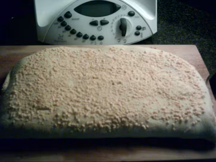 Focaccia lardons oignons