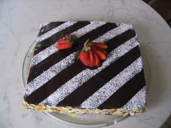 Bouchees fraise chocolat