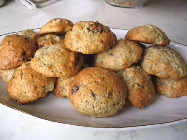 Cookies choco poires noisettes
