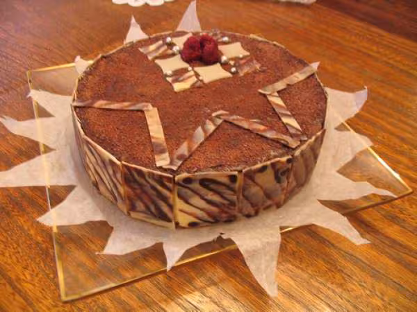 Entremet chocolat blanc framboise