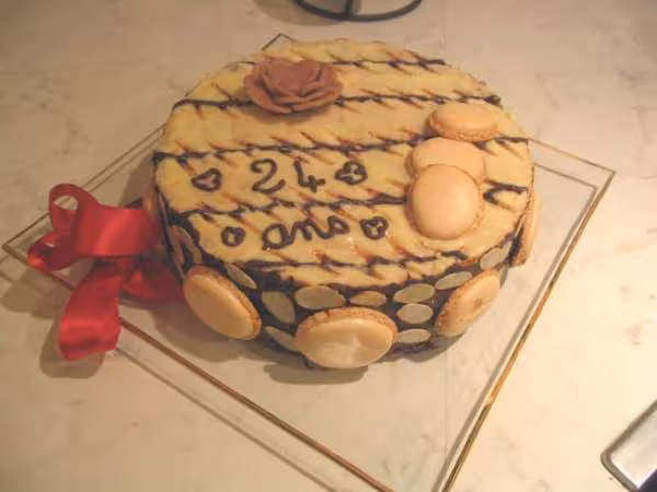 Gateau amande chocolat blanc
