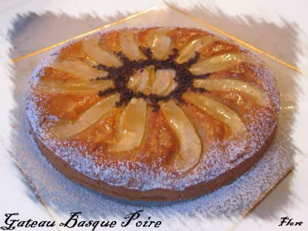 Gateau basque poire