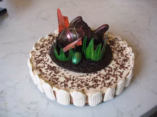 Gateau ganache abricot