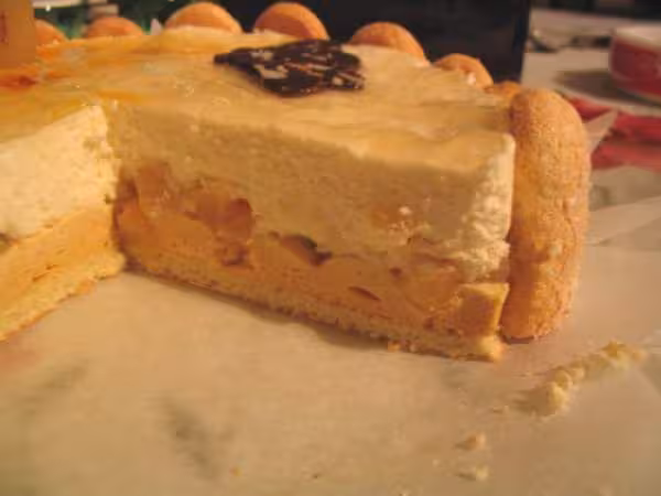 Interieur delice poire caramel