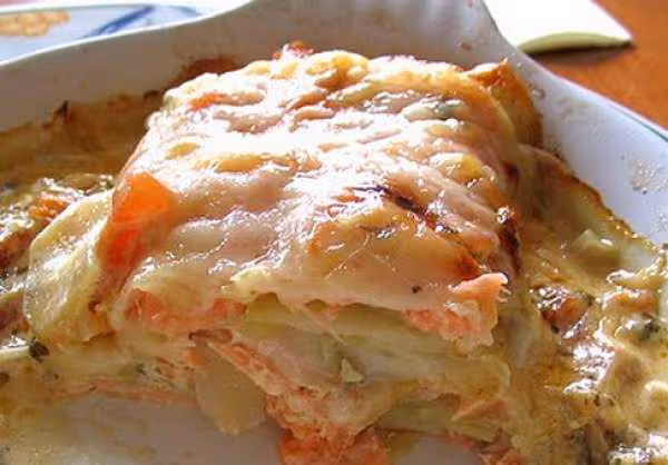Millefeuille au 2 saumons l interieur
