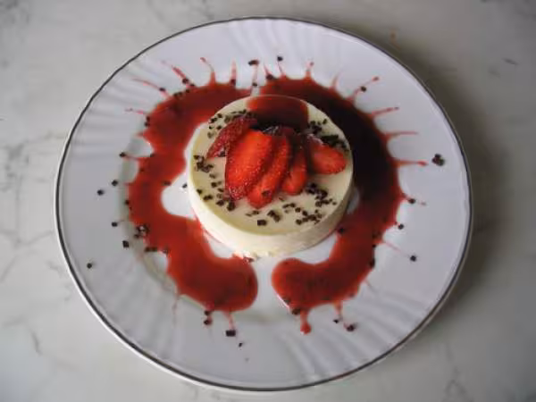 Panna cotta chocolat blanc