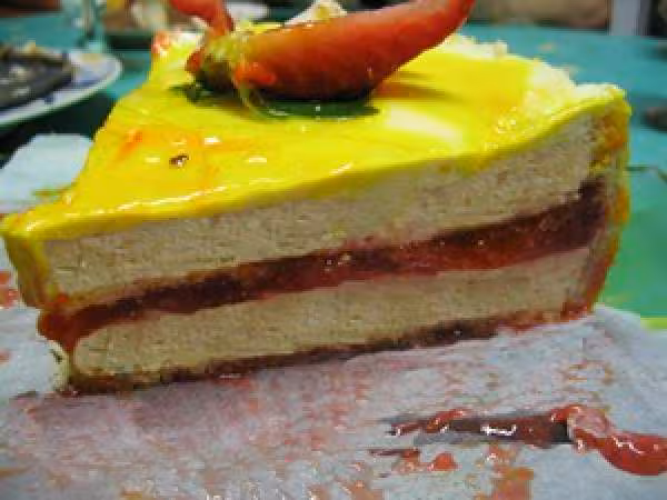 Part gateau mousse champagne fraises