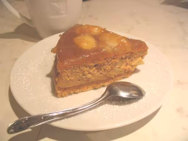 Part gateau pommes caramel ricotta