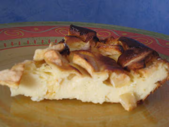Gateau au fromage blanc aux pommes