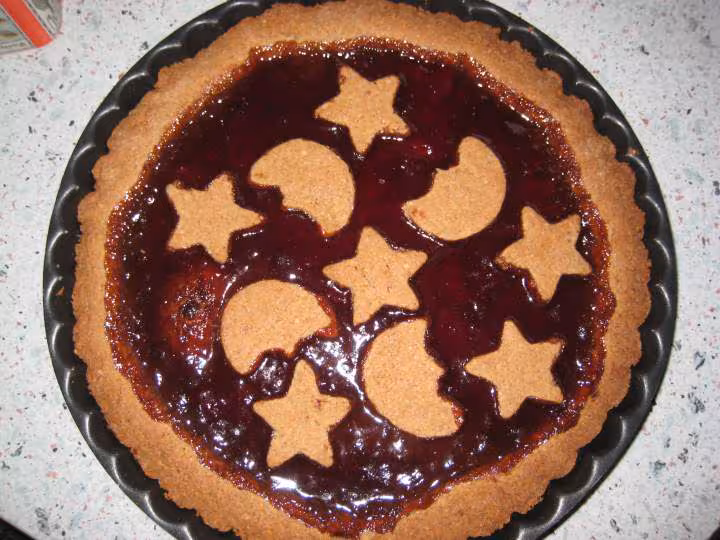 Linzertorte de noel