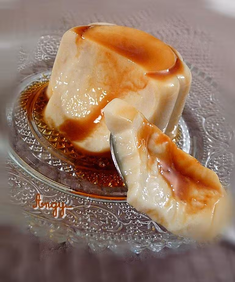 Flan caramel agar agar