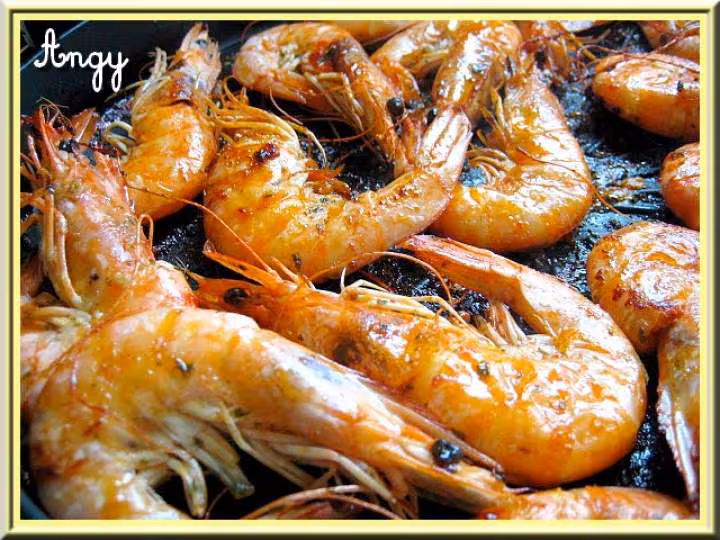 Grosse crevettes grises a la tarte express