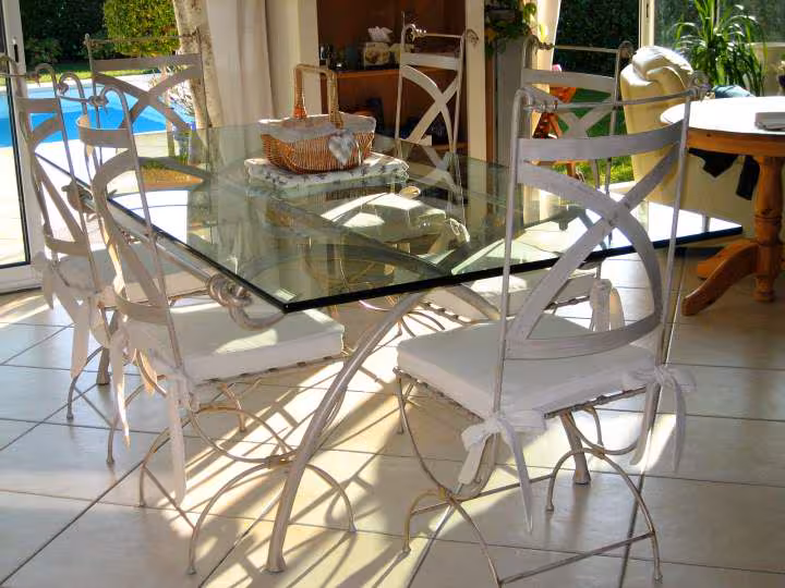Ma table en fer forge