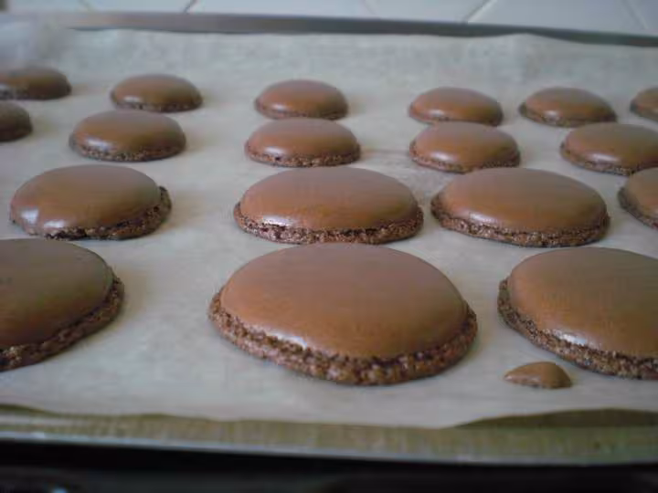 Macarons au chocolat