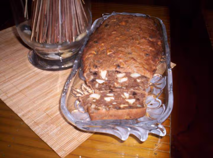 Bodding aux pommes raisins et rhum
