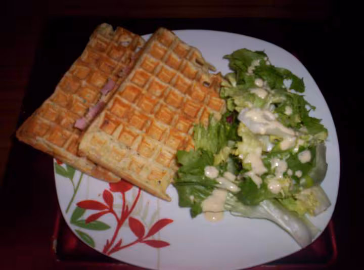Gaufres au jambons