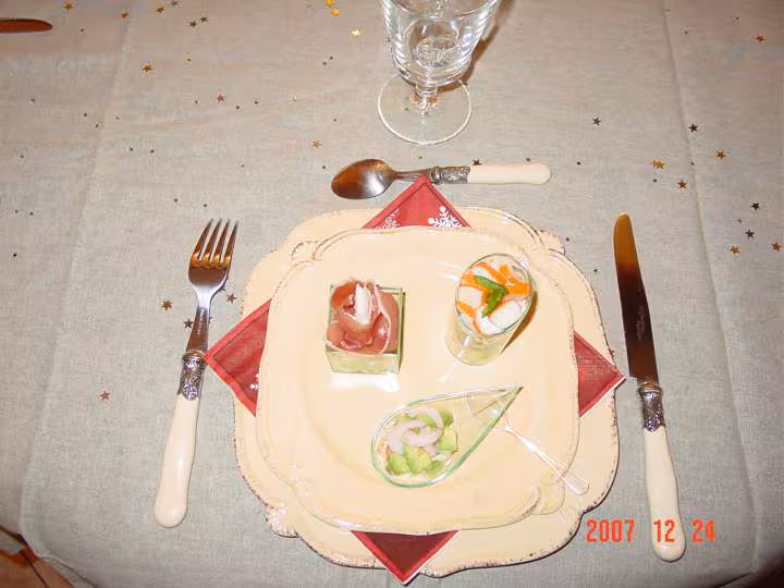 Assiete noel entree