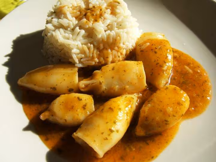 Encornets en sauce