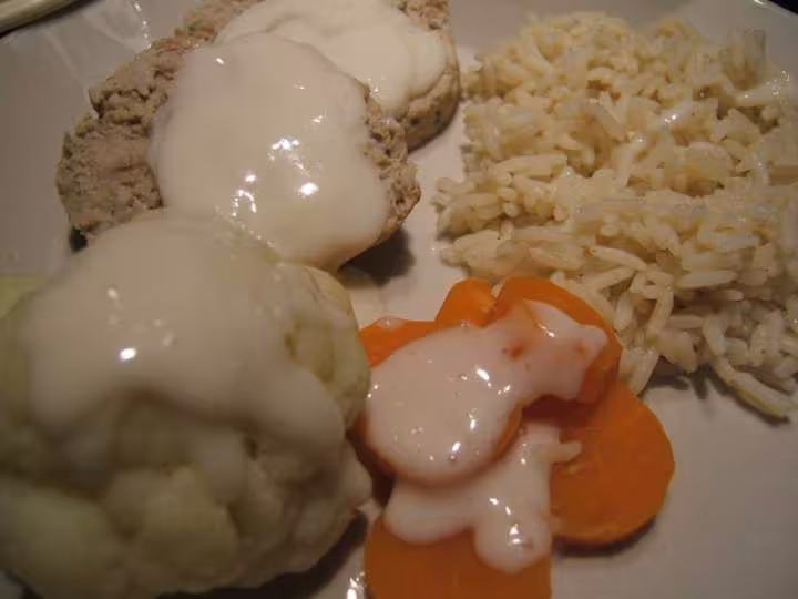 Roule de veau legumes et riz