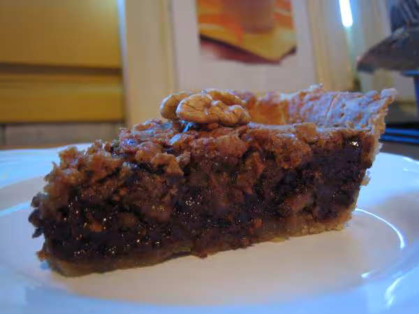 Tarte choco noix pate semi complete maison a faire directement dans le moule