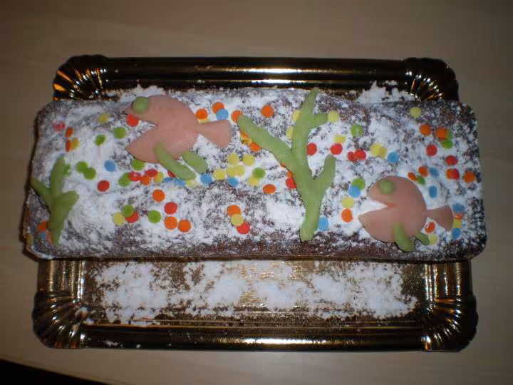 Cake a la banane poissons