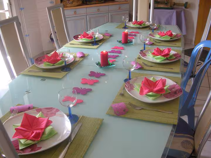 Idee de deco pour table de printemps