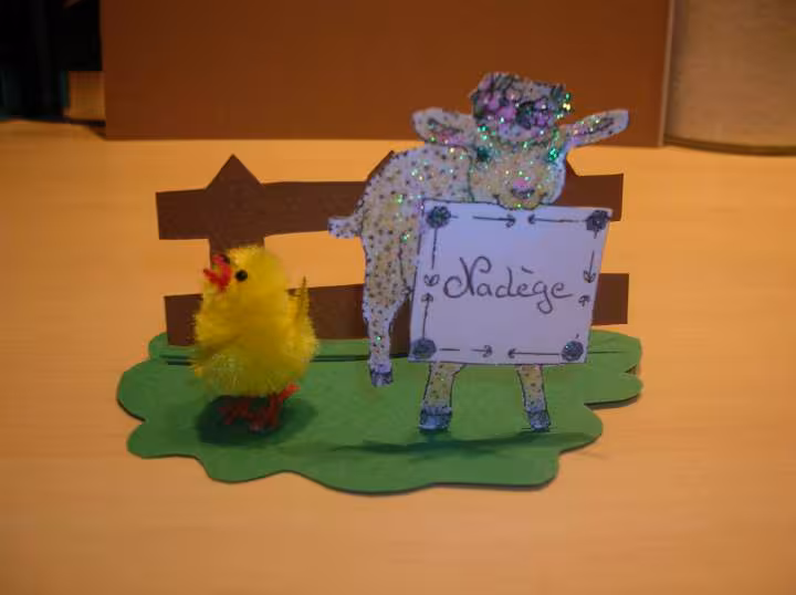 Marque place pour paques