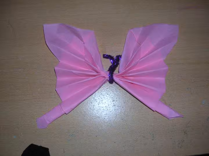 Pliage serviette papillon
