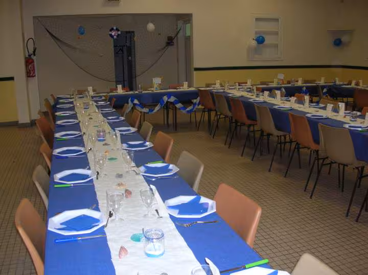 Salle du bapteme deco des tables