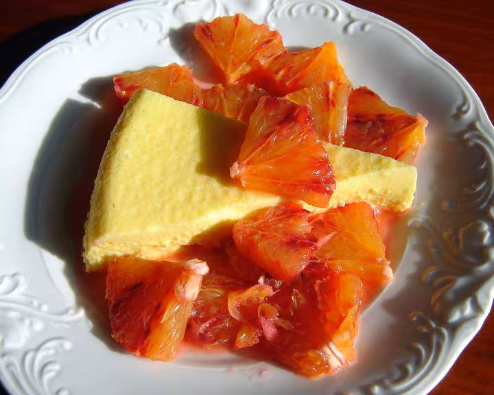 Flan aux oranges sanguines