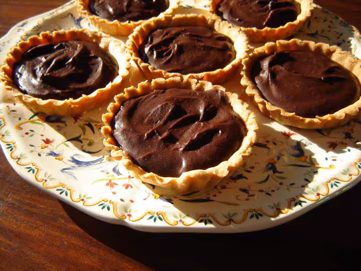 Tarte choco marron
