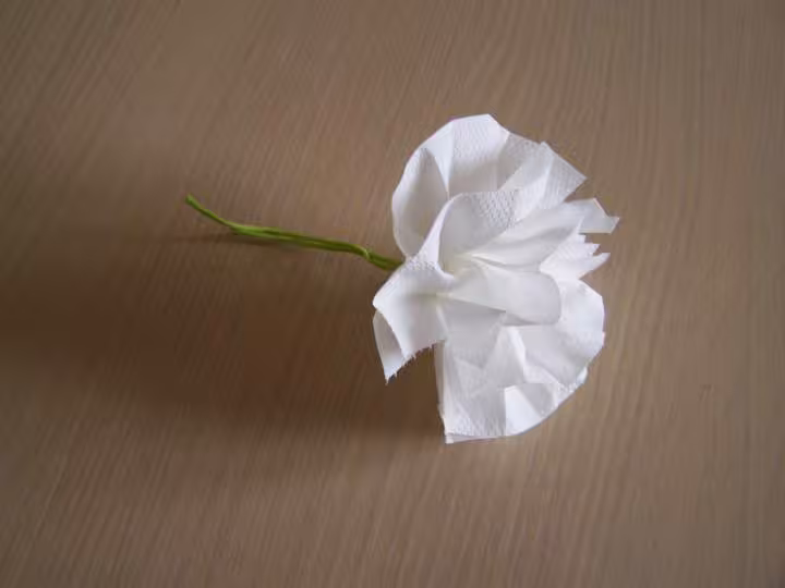 Fleur en papier toilette
