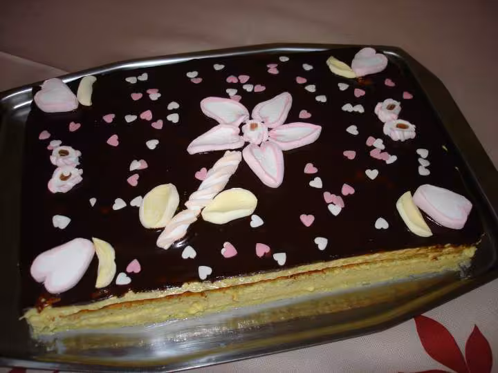 Entremet chocolat blanc framboise