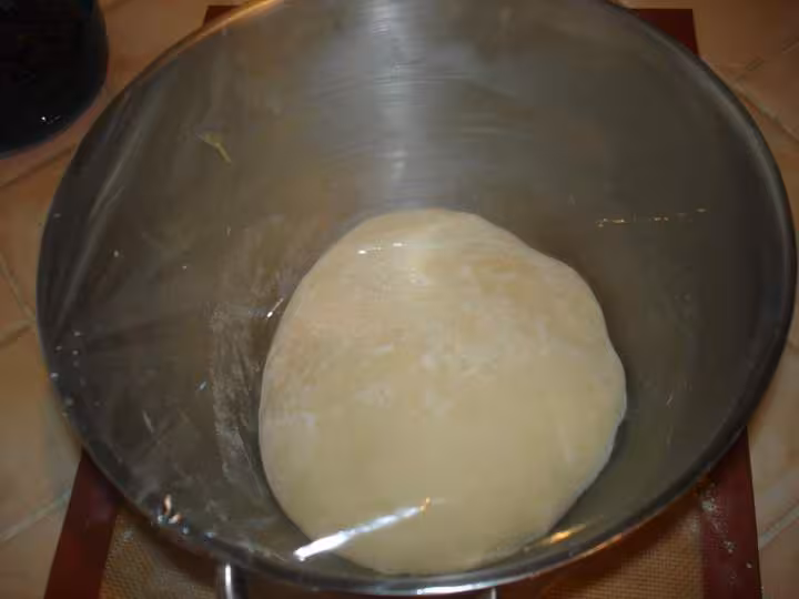 La pate redeposee ds le bol pour la 1er pousse