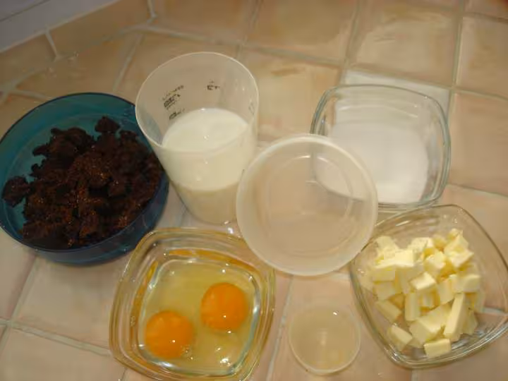 Les ingredients pour faire la brioche chelsea