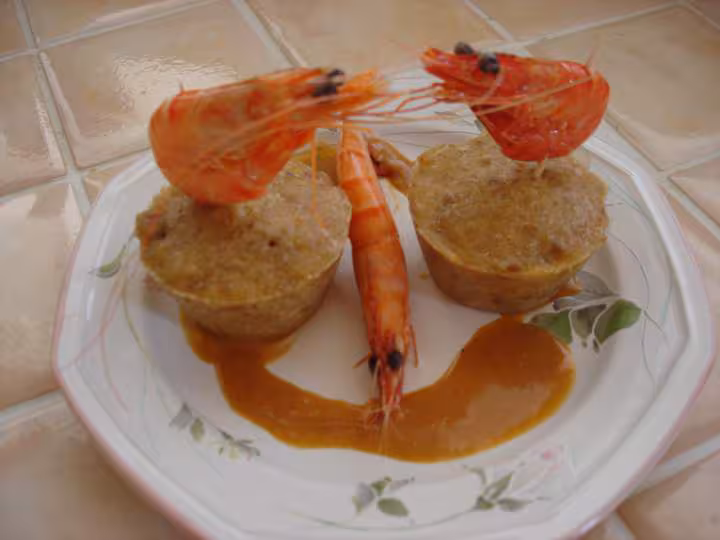 Pain de thon extra avec sauce aux ecrevices
