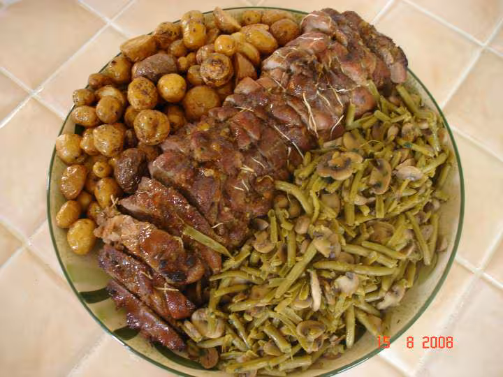 Rotis de cuisse de dinde farci