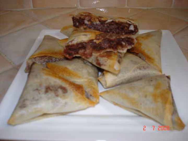 Triangles au chocolat noix de coco et nougatine