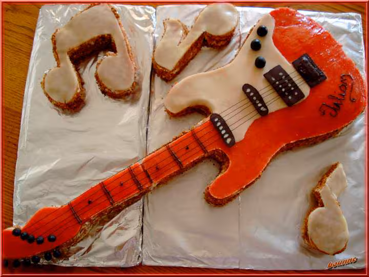 Gateau guitare