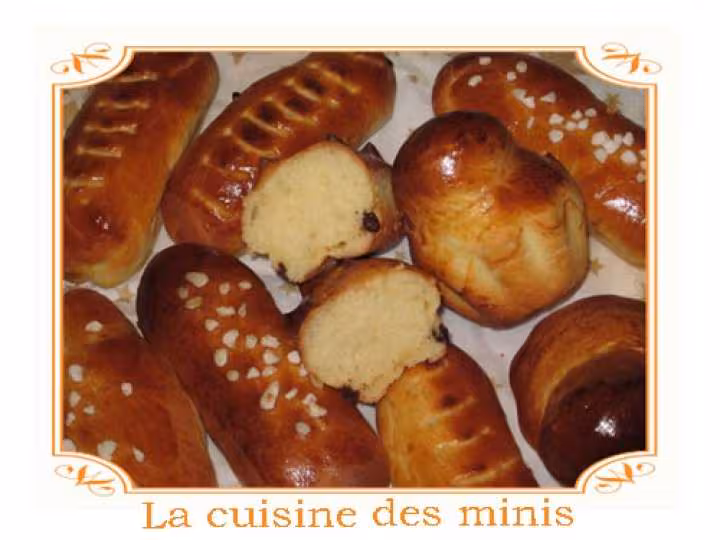 Petits pain au lait brioche a tete