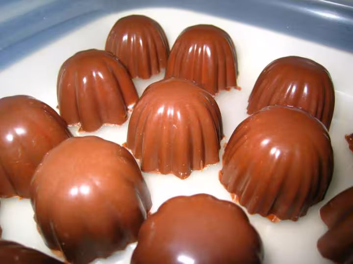 Bounty de plus pres chocolat au lait