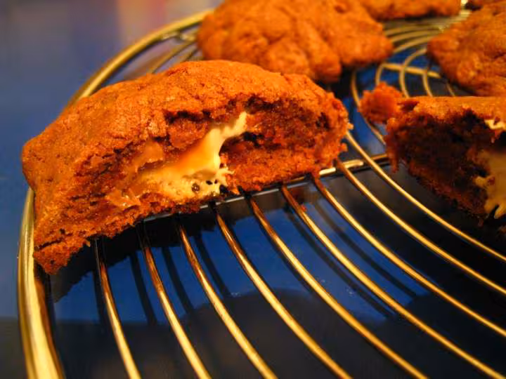 Cookie choco caramel ouvert