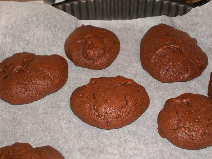 Fudgy cookies detail