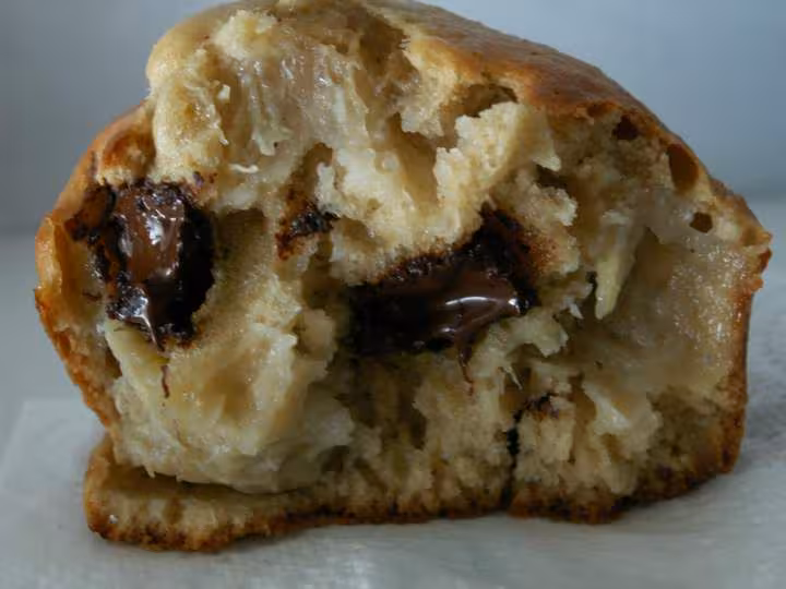 Gros muffin ouvert