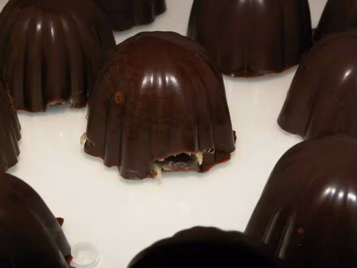 Les choclats detail enrobage rate mange